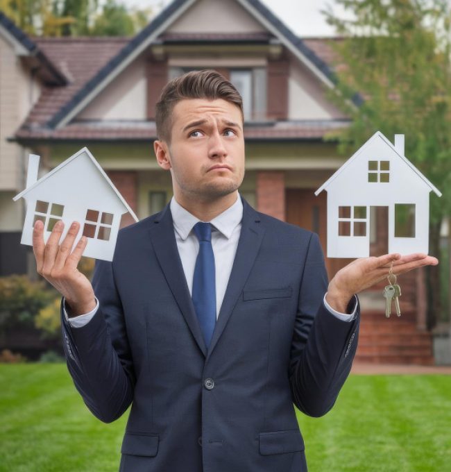 Realtor with clients